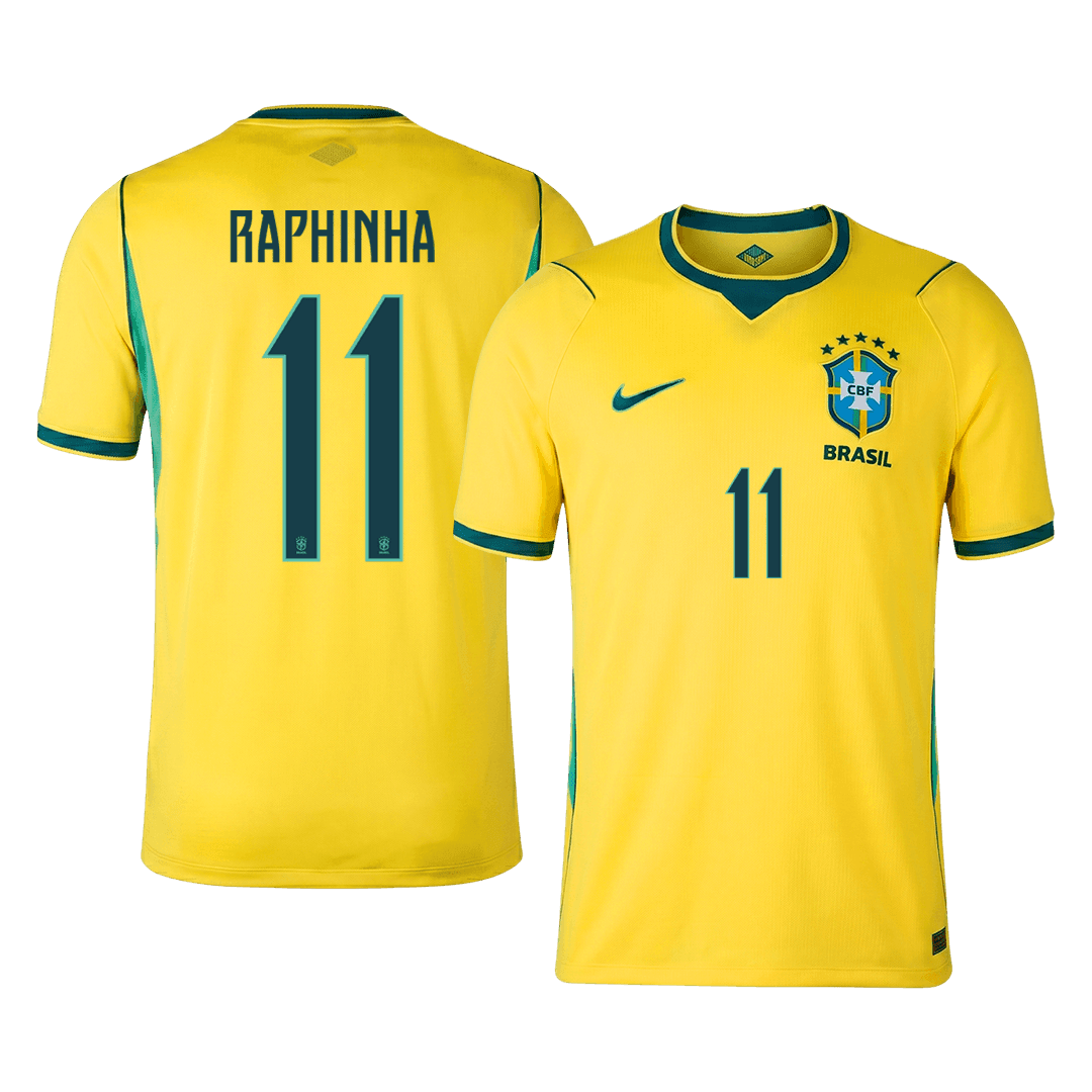 Maglia Replica Brasile Casa RAPHINHA #11 Uomo Mondiali 2026