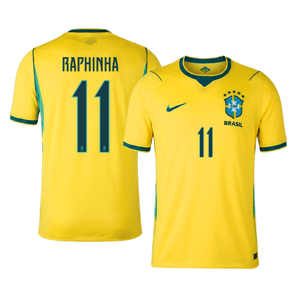 Maglia Replica Brasile Casa RAPHINHA #11 Uomo Mondiali 2026