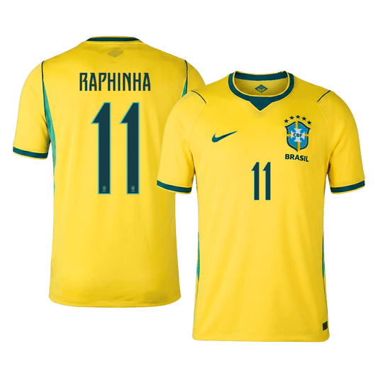 Maglia Replica Brasile Casa RAPHINHA #11 Uomo Mondiali 2026