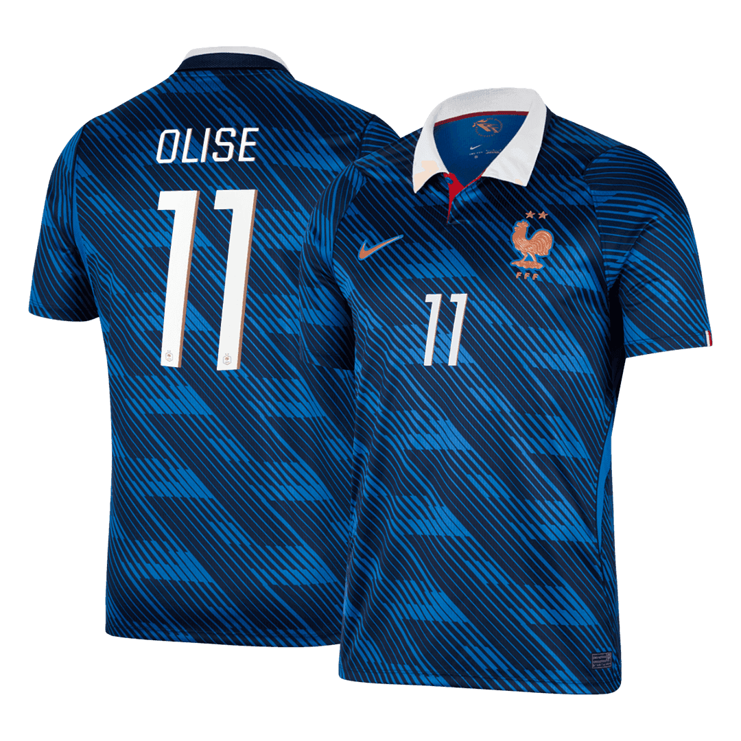 Maglia Replica Francia Casa OLISE #11 Uomo Mondiali 2026