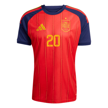 Maglia Replica Spagna Casa PEDRI #20 Uomo Mondiali 2026