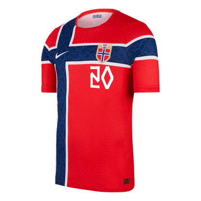 Maglia Gara Norvegia Casa NUSA #20 Uomo Mondiali 2026
