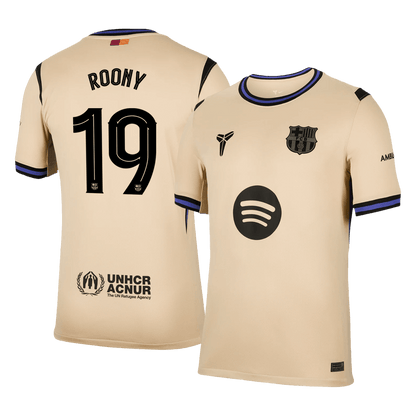 Maglia Replica Barcelona Trasferta ROONY #19 Uomo 2025/26