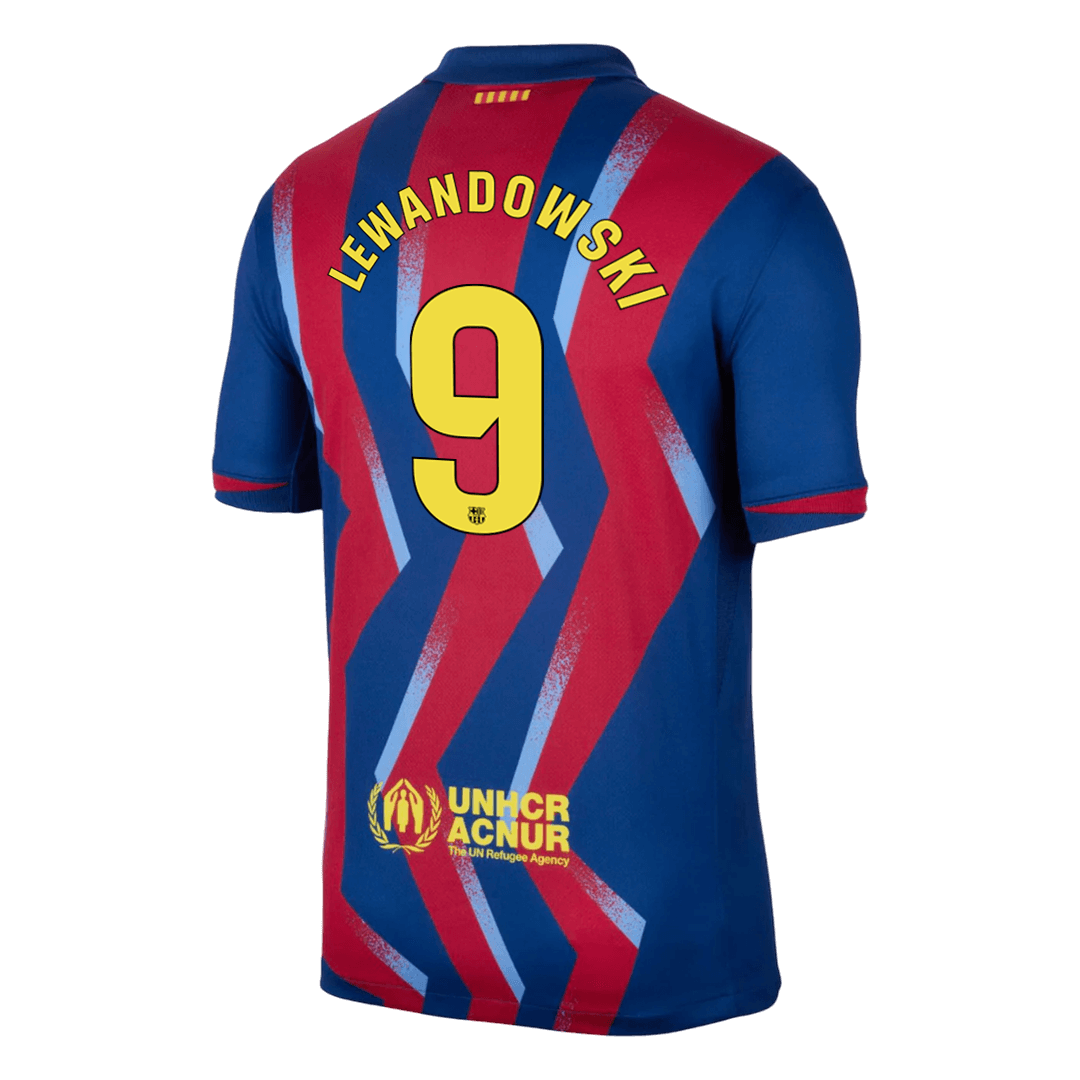 Maglia Replica Barcelona Quarta LEWANDOWSKI #9 Uomo 2025/26