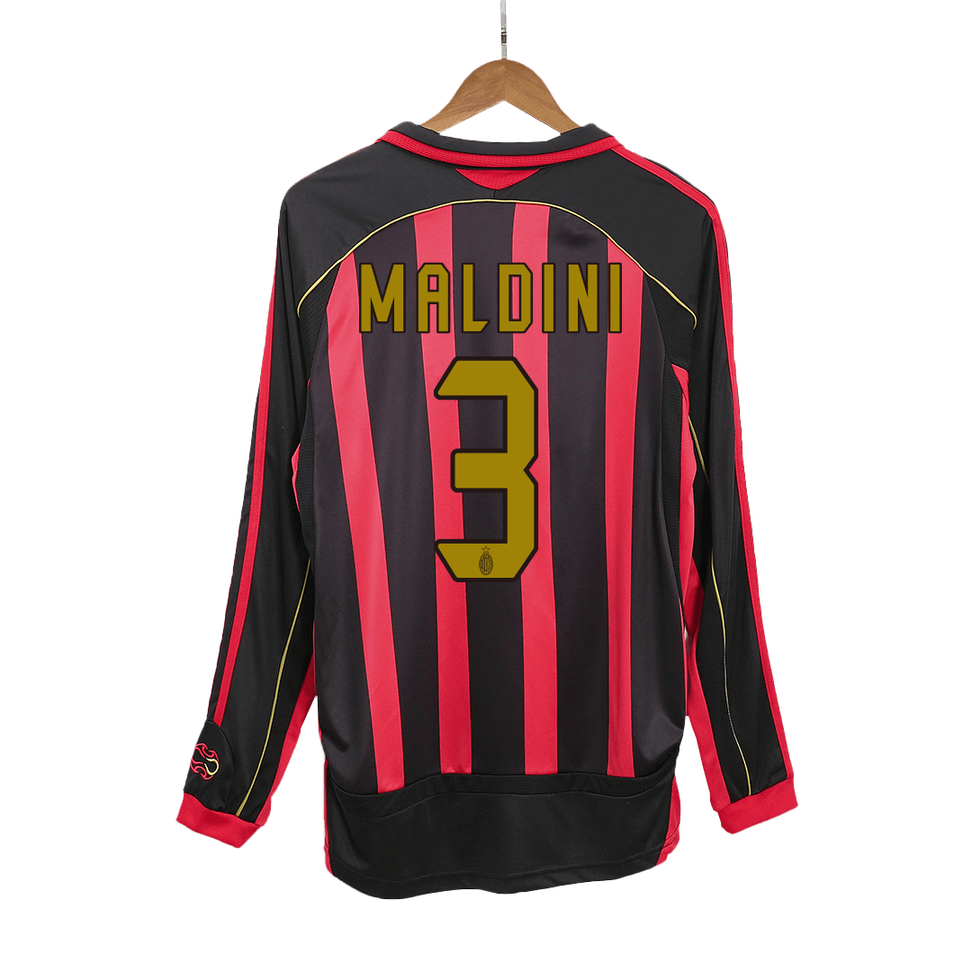 Maglia Retro AC Milan MALDINI #3 Casa 2006/07
