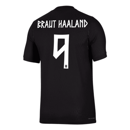 Maglia Gara Norvegia Trasferta BRAUT HAALAND #9 Uomo Mondiali 2026