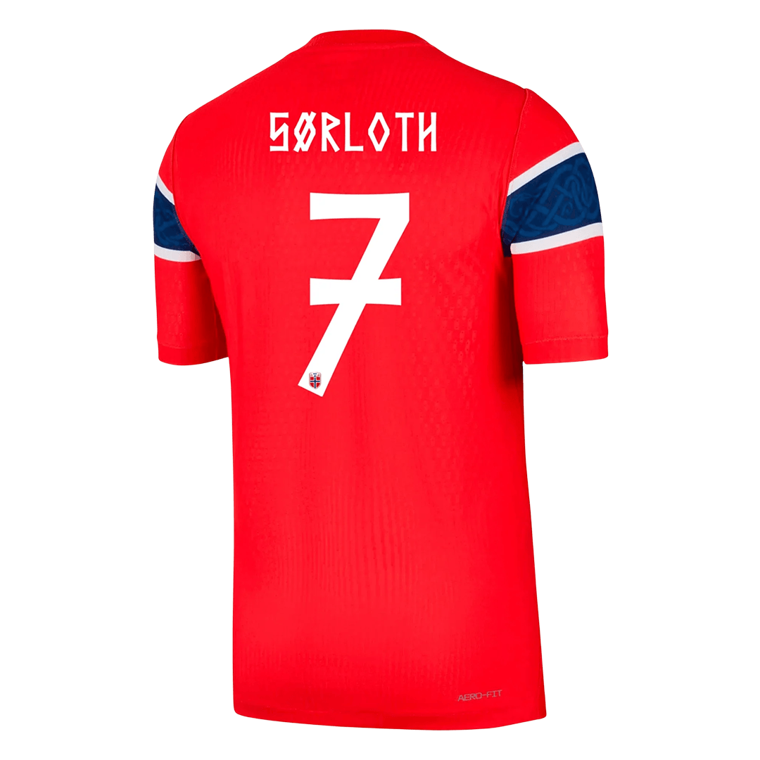 Maglia Gara Norvegia Casa SØRLOTH #7 Uomo Mondiali 2026