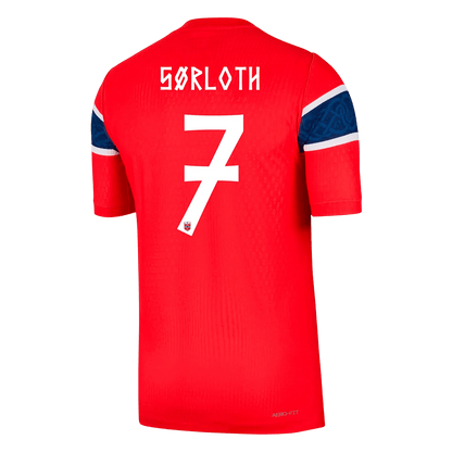 Maglia Gara Norvegia Casa SØRLOTH #7 Uomo Mondiali 2026