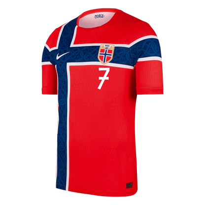 Maglia Gara Norvegia Casa SØRLOTH #7 Uomo Mondiali 2026