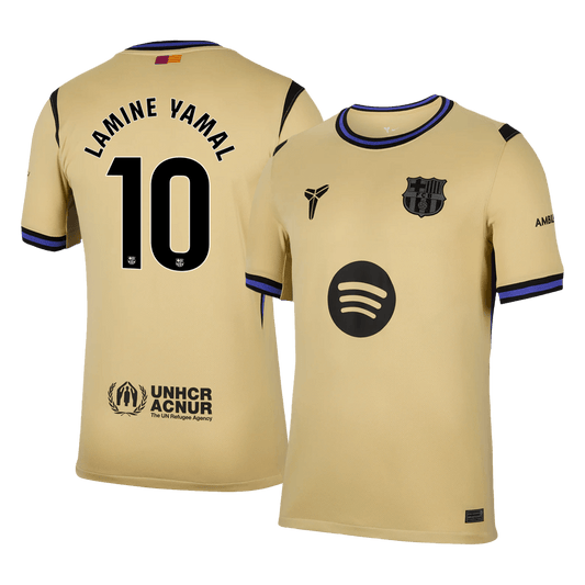 Maglia Replica Barcelona Trasferta LAMINE YAMAL #10 Uomo 2025/26