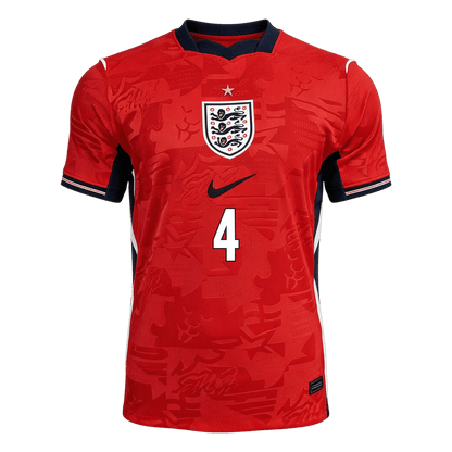 Maglia Replica Inghilterra Trasferta RICE #4 Uomo Mondiali 2026