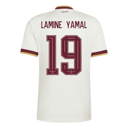 Maglia Replica Spagna Trasferta LAMINE YAMAL #19 Uomo Mondiali 2026 Champion Edition