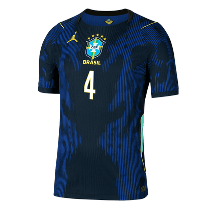 Maglia Gara Brasile Trasferta MARQUINHOS #4 Uomo Mondiali 2026