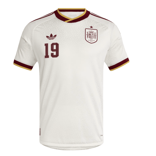 Maglia Gara Spagna Trasferta LAMINE YAMAL #19 Uomo Mondiali 2026