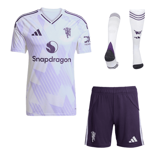 Kit Completo Manchester United Trasferta Uomo 2025/26 - 3 Pezzi
