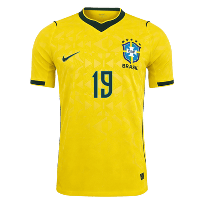 Maglia Gara Brasile Casa ENDRICK #19 Uomo Mondiali 2026