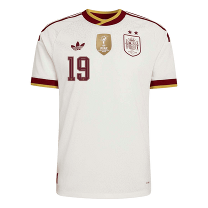 Maglia Gara Spagna Trasferta LAMINE YAMAL #19 Uomo Mondiali 2026 Champion Edition