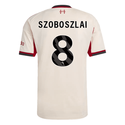 Maglia Replica Liverpool Trasferta SZOBOSZLAI #8 Uomo 2025/26