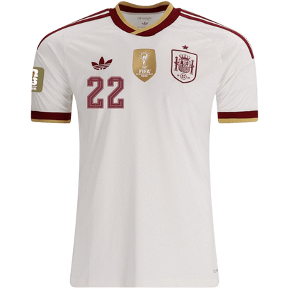 Maglia Gara Spagna Trasferta CUBARSÍ #22 Uomo Mondiali 2026 Champion Edition