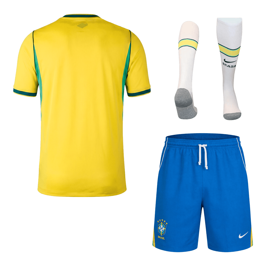 Kit Completo Brasile Casa Uomo Mondiali 2026 - 3 Pezzi
