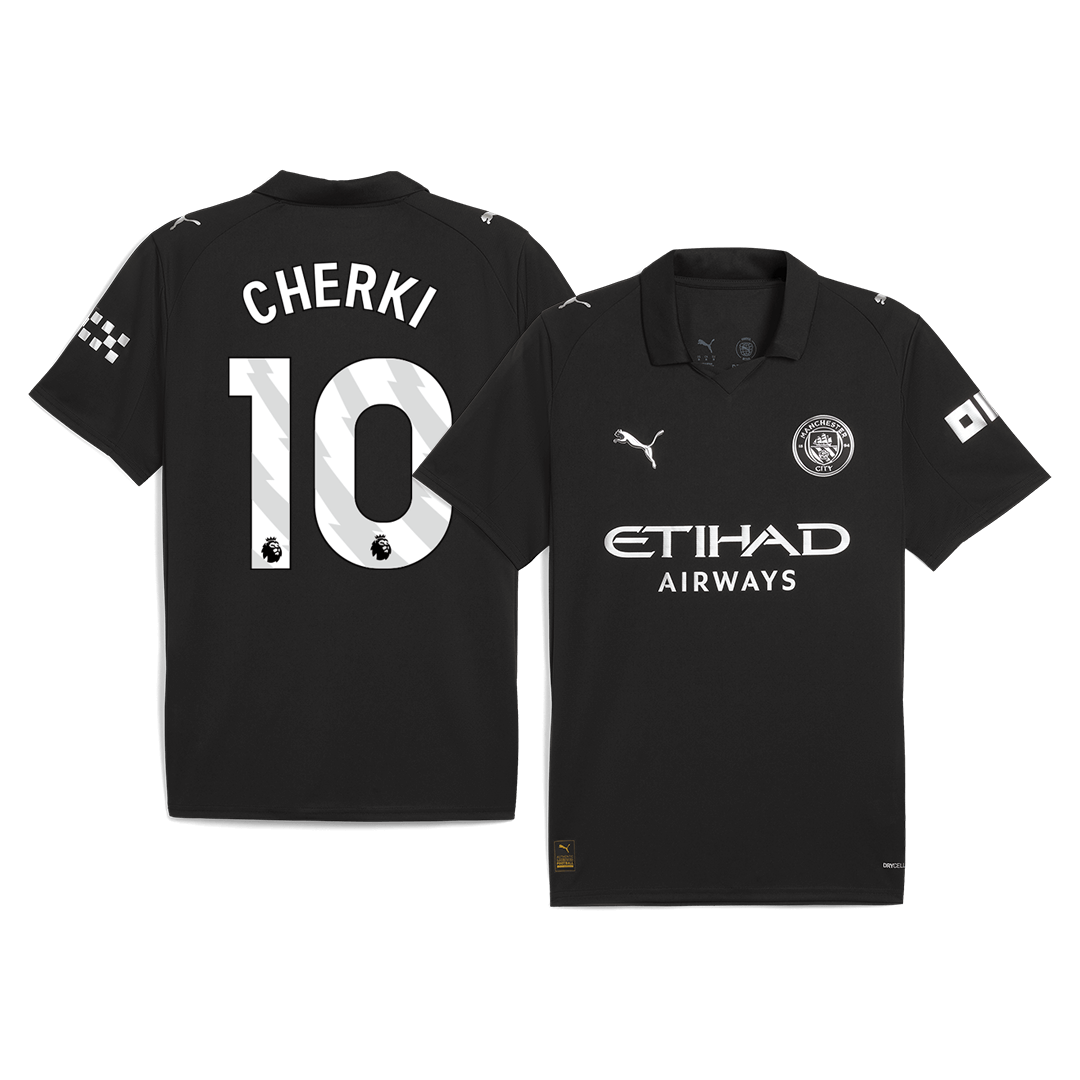 Maglia Replica Manchester City Trasferta CHERKI #10 Uomo 2025/26