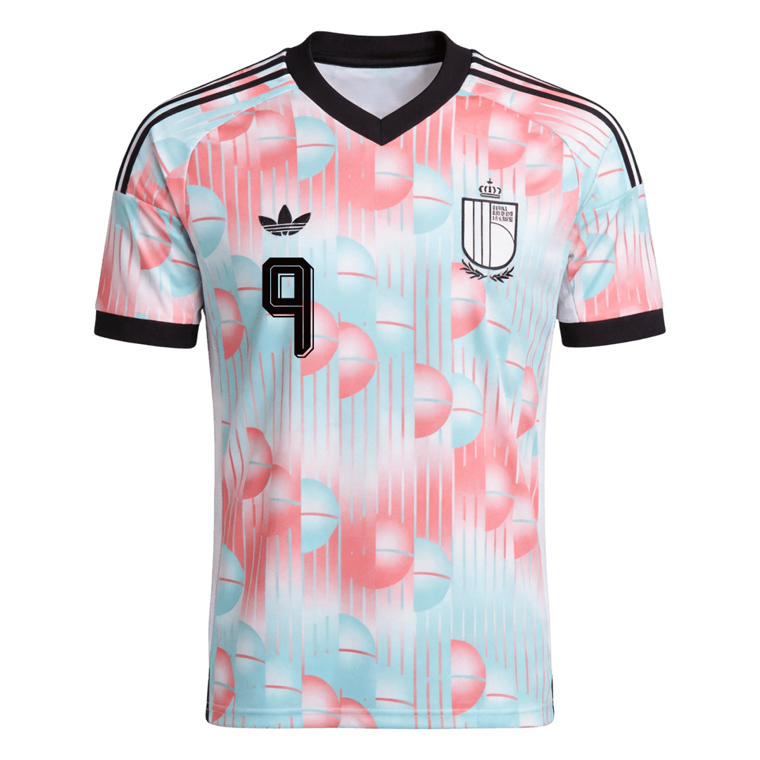 Maglia Replica Belgio Trasferta LUKAKU #9 Uomo Mondiali 2026