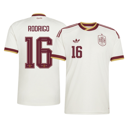 Maglia Replica Spagna Trasferta RODRIGO #16 Uomo Mondiali 2026