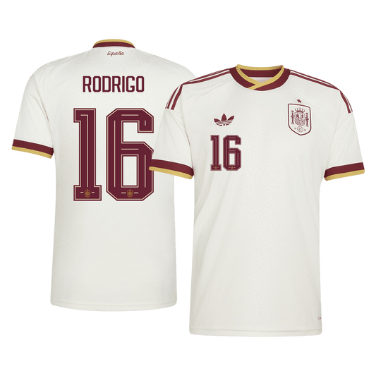 Maglia Replica Spagna Trasferta RODRIGO #16 Uomo Mondiali 2026