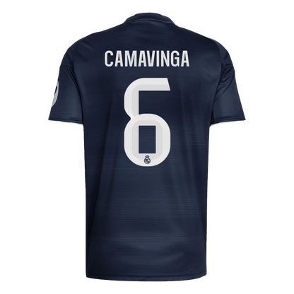 Maglia Replica Real Madrid Trasferta CAMAVINGA #6 Uomo 2025/26