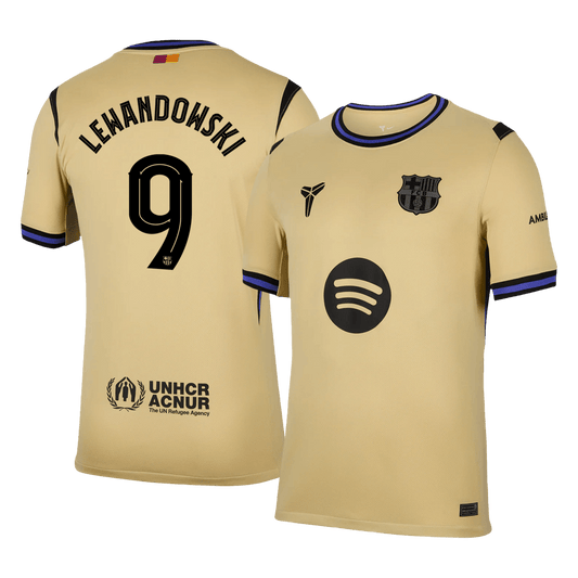 Maglia Replica Barcelona Trasferta LEWANDOWSKI #9 Uomo 2025/26 - UCL
