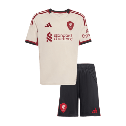 Base Kit Bambino Liverpool Trasferta 2025/26 - 2 Pezzi