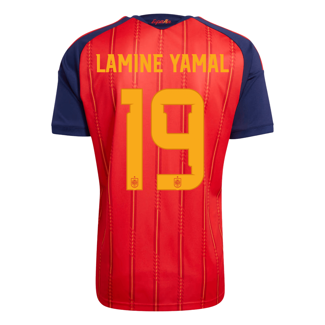 Maglia Replica Spagna Casa LAMINE YAMAL #19 Uomo Mondiali 2026