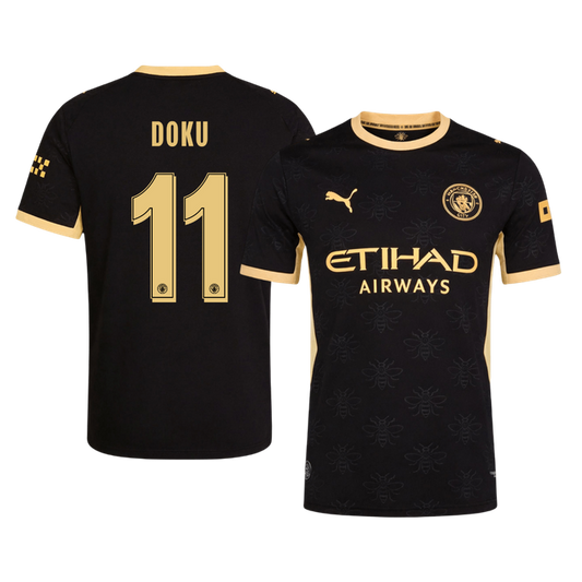 Maglia Gara Manchester City Trasferta DOKU #11 Uomo 2026/27 - UCL