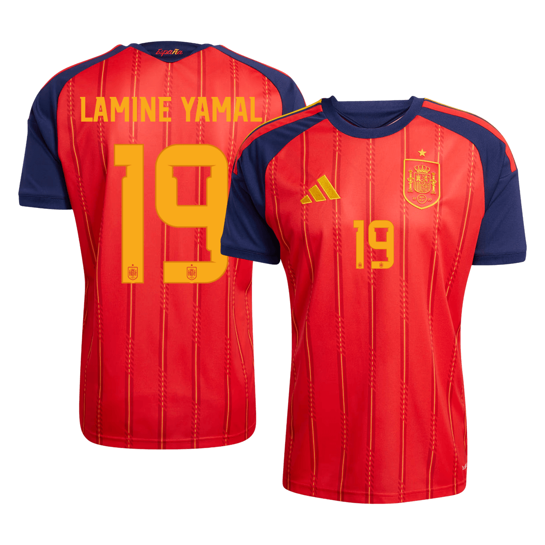 Maglia Replica Spagna Casa LAMINE YAMAL #19 Uomo Mondiali 2026