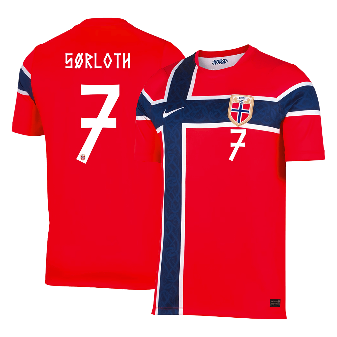 Maglia Replica Norvegia Casa SØRLOTH #7 Uomo Mondiali 2026