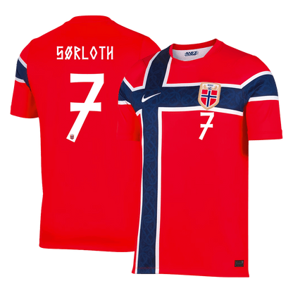 Maglia Replica Norvegia Casa SØRLOTH #7 Uomo Mondiali 2026