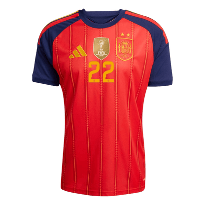 Maglia Gara Spagna Casa CUBARSÍ #22 Uomo Mondiali 2026 Champion Edition