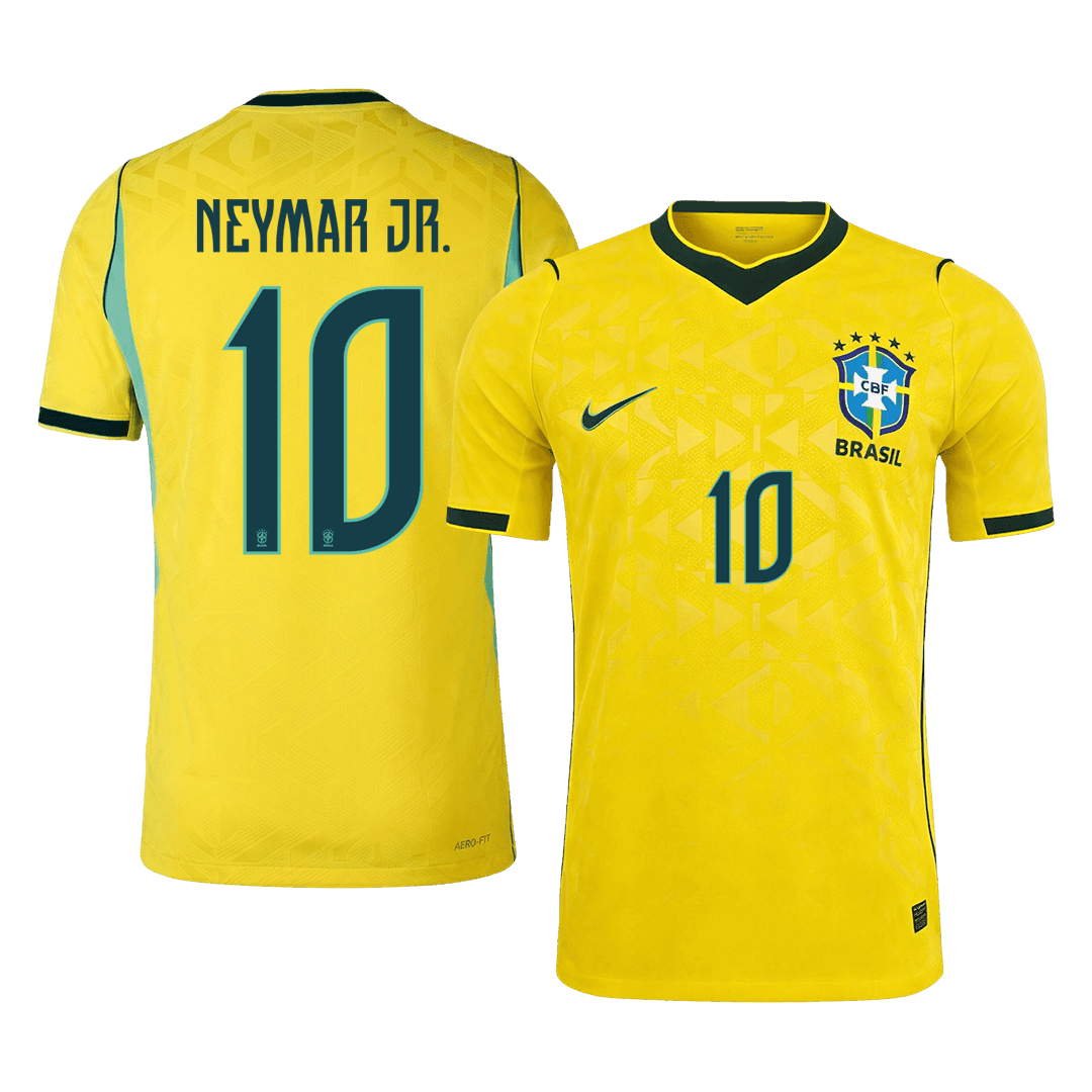 Maglia Gara Brasile Casa NEYMAR JR. #10 Uomo Mondiali 2026