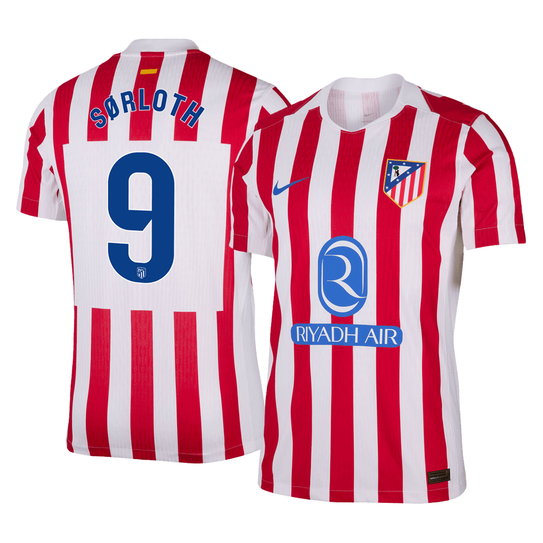 Maglia Gara Atletico Madrid Casa SØRLOTH #9 Uomo 2025/26