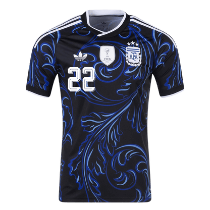 Maglia Replica Argentina Trasferta L. MARTÍNEZ #22 Uomo Mondiali 2026