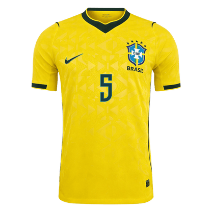 Maglia Gara Brasile Casa CASEMIRO #5 Uomo Mondiali 2026