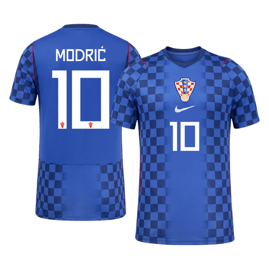 Maglia Replica Croazia Trasferta MODRIĆ #10 Uomo Mondiali 2026