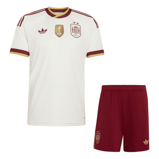 Base Kit Bambino Spagna Trasferta Mondiali 2026 - 2 Pezzi Champion Edition