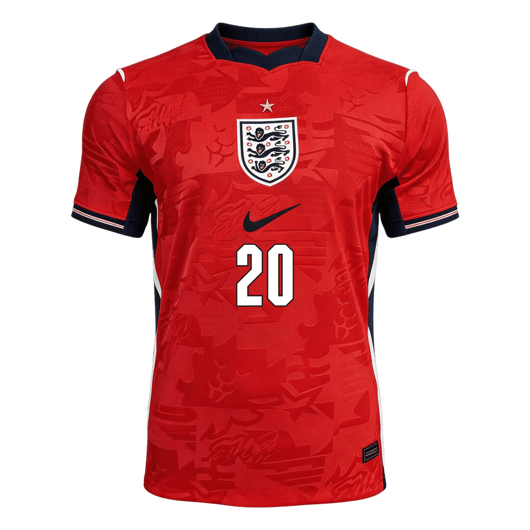 Maglia Replica Inghilterra Trasferta PALMER #20 Uomo Mondiali 2026