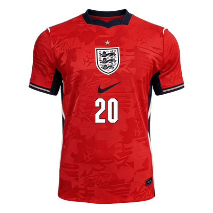 Maglia Replica Inghilterra Trasferta PALMER #20 Uomo Mondiali 2026