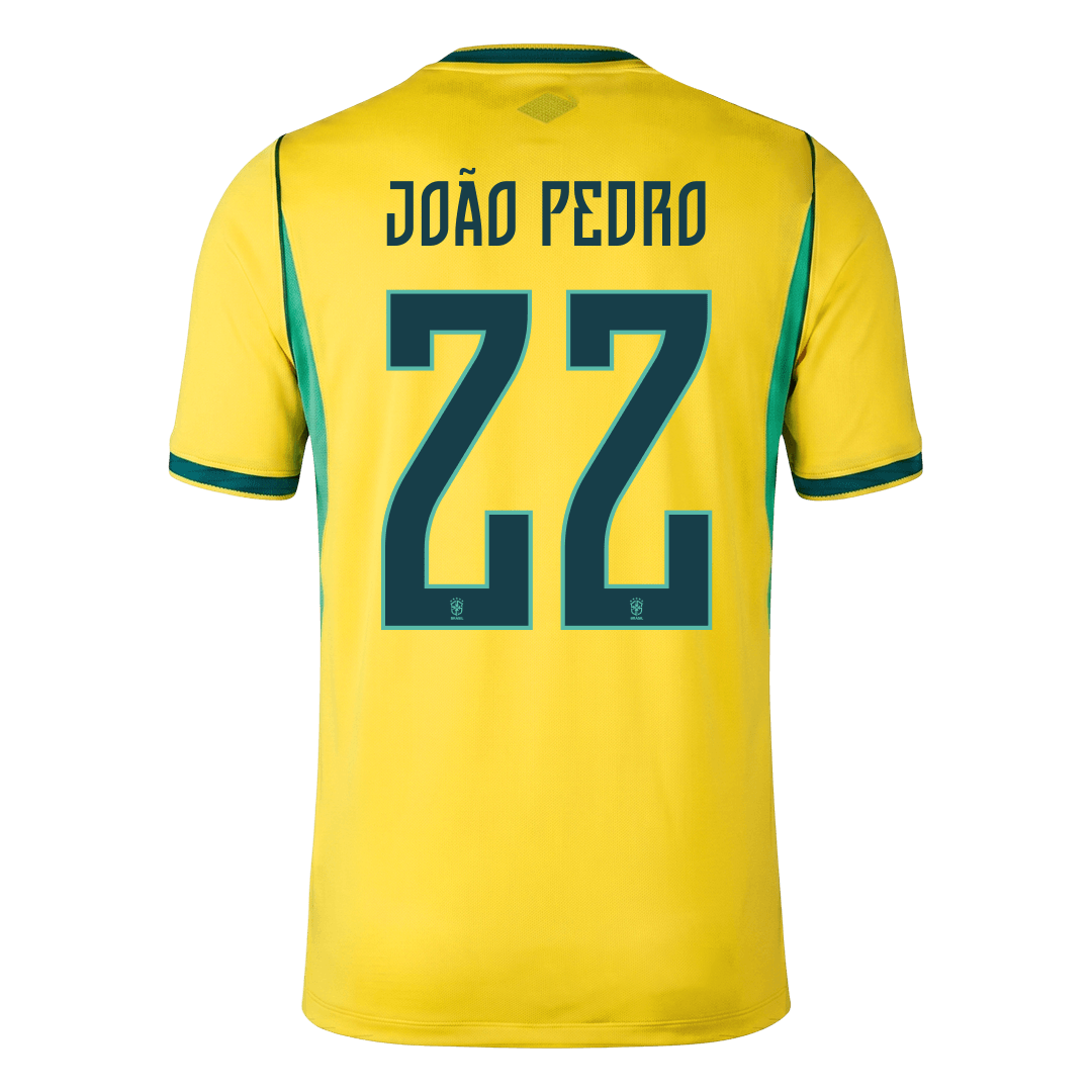 Maglia Replica Brasile Casa JOÃO PEDRO #22 Uomo Mondiali 2026
