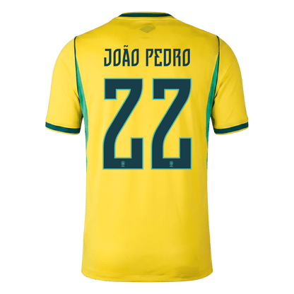 Maglia Replica Brasile Casa JOÃO PEDRO #22 Uomo Mondiali 2026