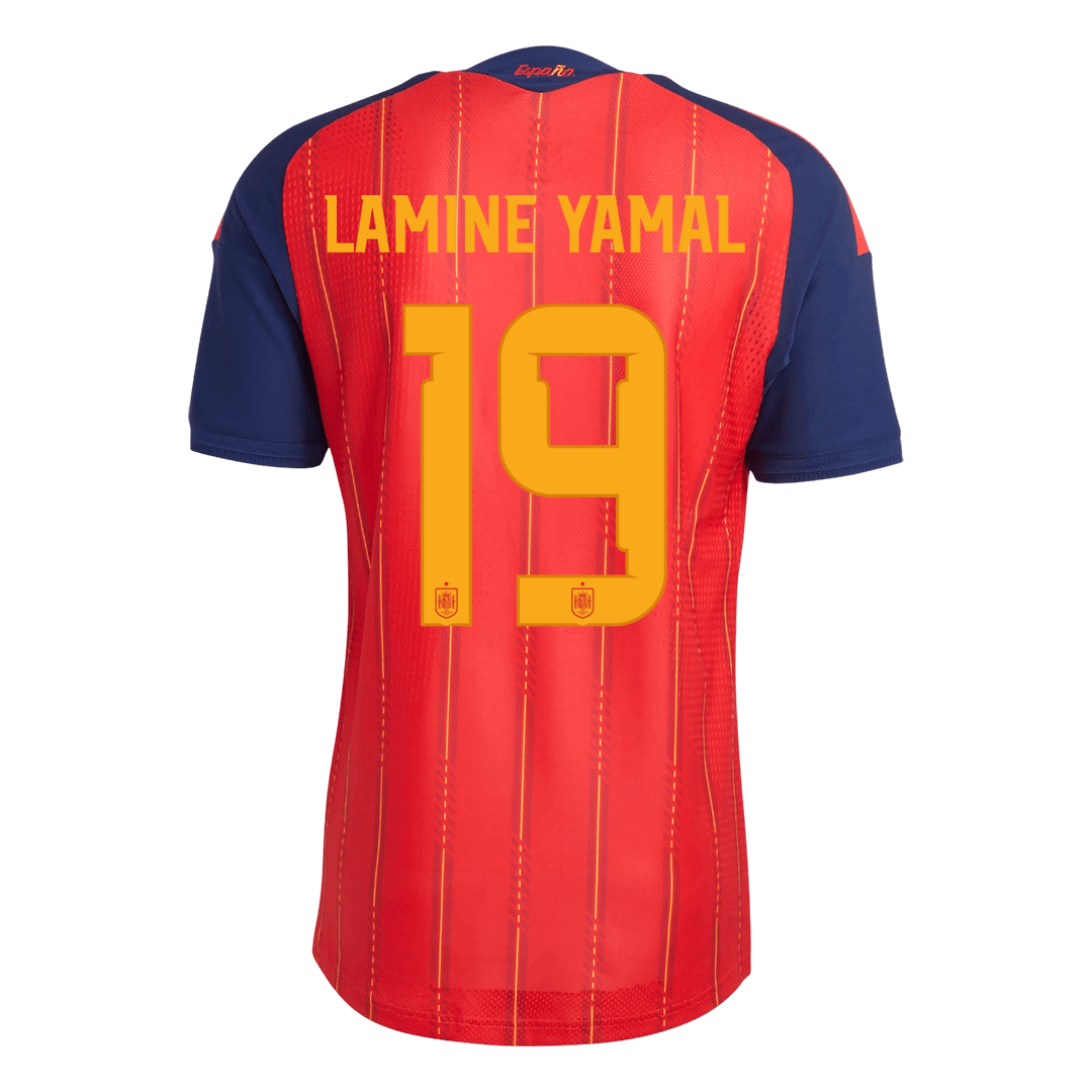 Maglia Gara Spagna Casa LAMINE YAMAL #19 Uomo Mondiali 2026