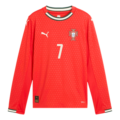 Maglia Replica Portugal Casa RONALDO #7 Uomo 2025 - Manica Lunga