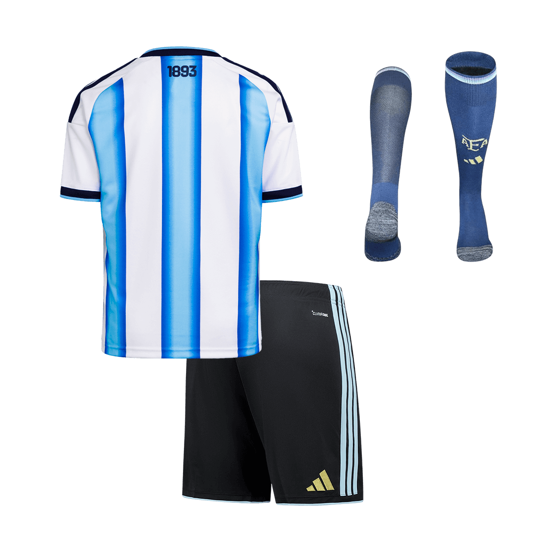Completo Bambino Argentina Casa 2025/26 - 3 Pezzi